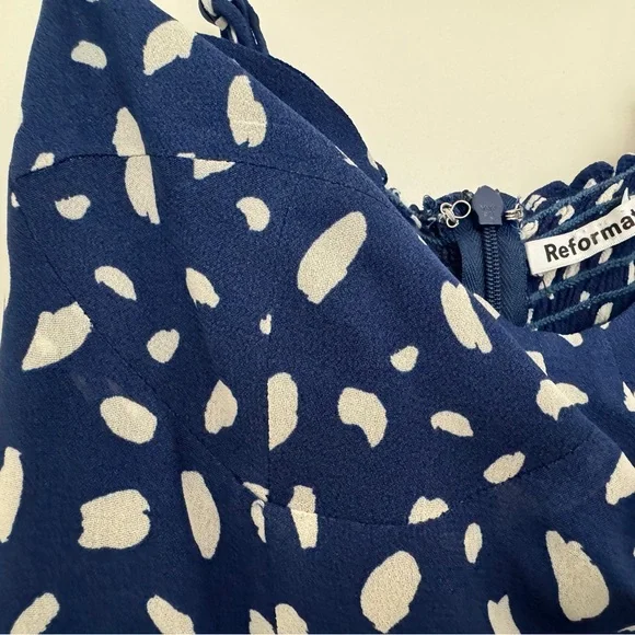 Reformation Kourtney Midi Slit Dress in Moray size 2 - Picture 12 of 14